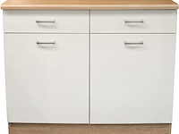 Onderkast keuken andy | 100 x 60 x 90 cm | oak white-design - afbeelding 2 van  4