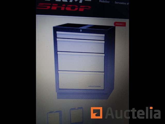 Onderkast met 4 lades kraftwerk mobilio - afbeelding 4 van  4