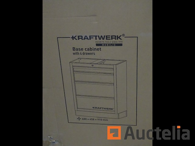 Onderkast met 4 lades kraftwerk mobilio - afbeelding 2 van  4