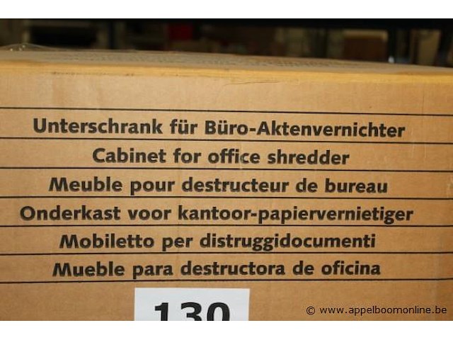 Onderkast voor papierschredder - afbeelding 2 van  2