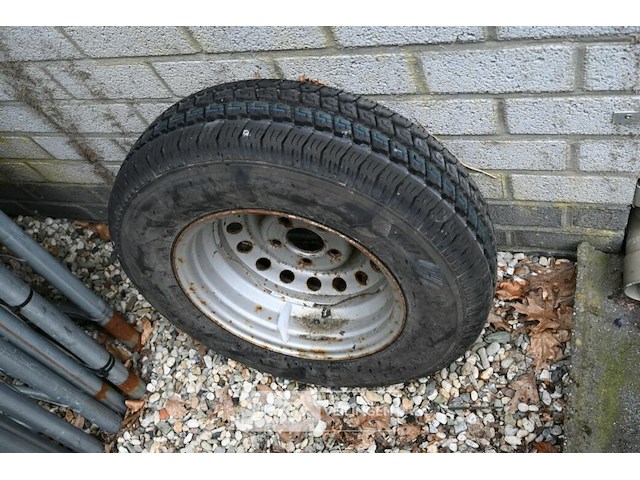 Onderstel van karavan, geremd, l650xb210 cm - afbeelding 5 van  5