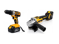 Ondragon accubus- en driverkit, 2 x 36 v draadloze slijpmachine in een doos - afbeelding 1 van  3