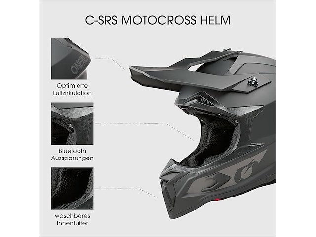 O'neal c-srs motorcrosshelm (medium) - afbeelding 3 van  4