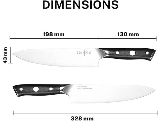 Onekut koksmes 328mm - afbeelding 3 van  4