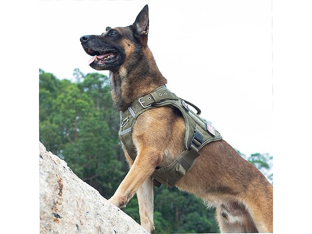 Onetigris tactical hondentuig xl groen - afbeelding 2 van  5