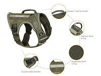 Onetigris tactical hondentuig xl groen - afbeelding 3 van  5