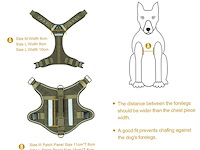 Onetigris tactical hondentuig xl groen - afbeelding 4 van  5