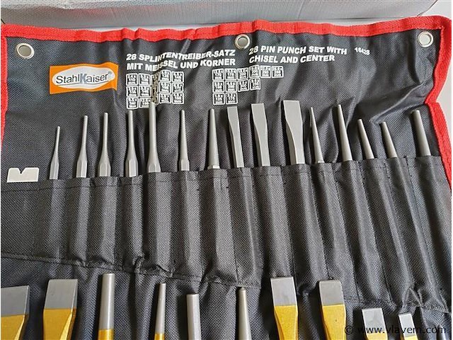 Ongebruikt stahlkaiser 16- en 12-delige beitelset carbon staal - afbeelding 4 van  10