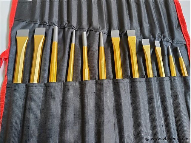 Ongebruikt stahlkaiser 16- en 12-delige beitelset carbon staal - afbeelding 4 van  10