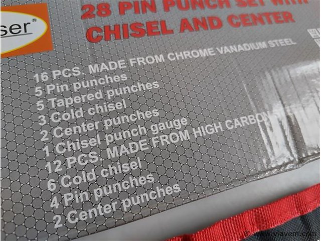 Ongebruikt stahlkaiser 16- en 12-delige beitelset carbon staal - afbeelding 7 van  10