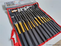 Ongebruikt stahlkaiser 16- en 12-delige beitelset carbon staal - afbeelding 1 van  10