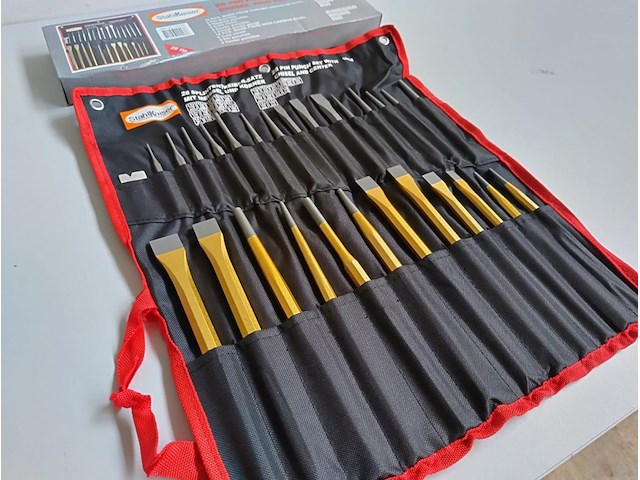 Ongebruikt stahlkaiser 16- en 12-delige beitelset carbon staal - afbeelding 1 van  10