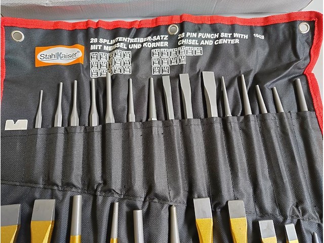 Ongebruikt stahlkaiser 16- en 12-delige beitelset carbon staal - afbeelding 5 van  10