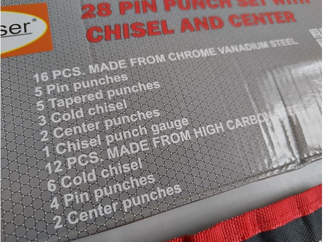 Ongebruikt stahlkaiser 16- en 12-delige beitelset carbon staal - afbeelding 7 van  10