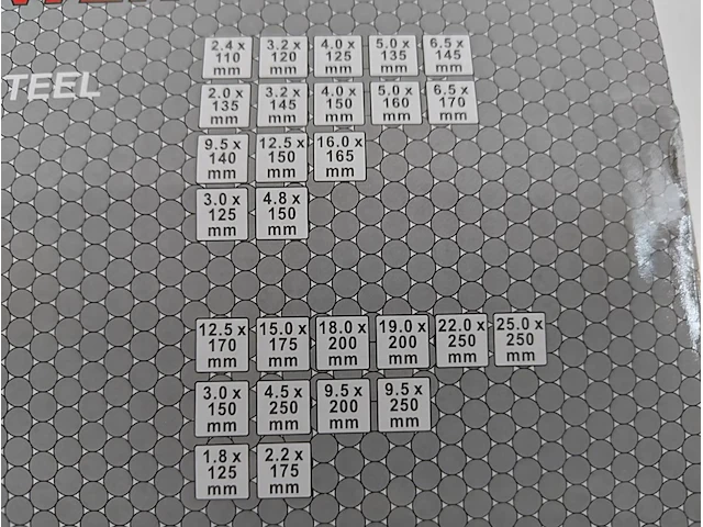 Ongebruikt stahlkaiser 16- en 12-delige beitelset carbon staal - afbeelding 8 van  10