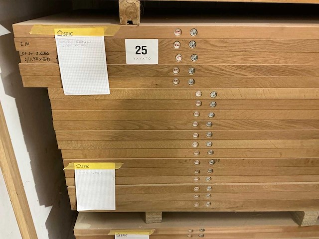 Ongelakte tubespaan brandwerende schildersdeuren (18x) - afbeelding 2 van  4