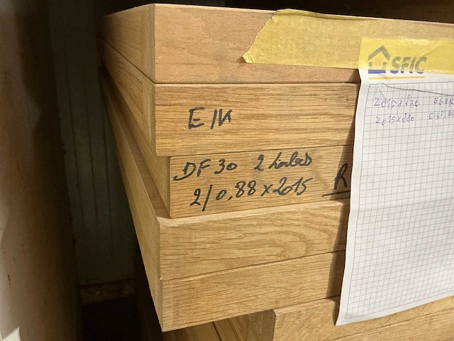 Ongelakte tubespaan brandwerende schildersdeuren (18x) - afbeelding 3 van  4