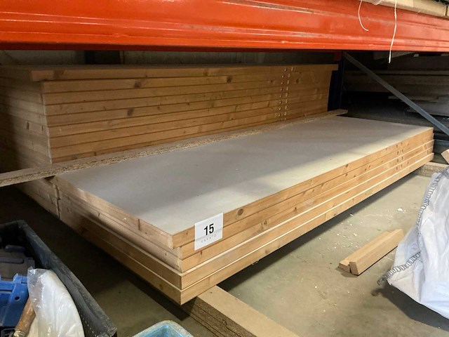 Ongelakte tubespaan brandwerende schildersdeuren (19x) - afbeelding 1 van  4