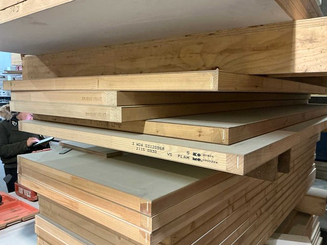 Ongelakte tubespaan brandwerende schildersdeuren (5x) - afbeelding 1 van  4