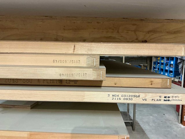 Ongelakte tubespaan brandwerende schildersdeuren (5x) - afbeelding 2 van  4