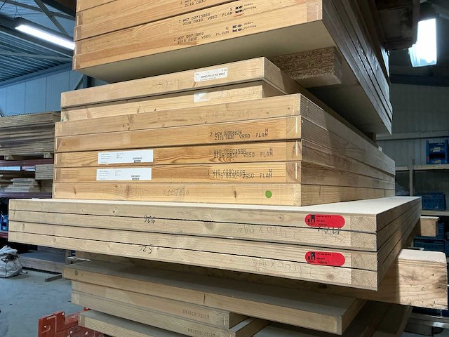 Ongelakte tubespaan brandwerende schildersdeuren (9x) - afbeelding 1 van  4