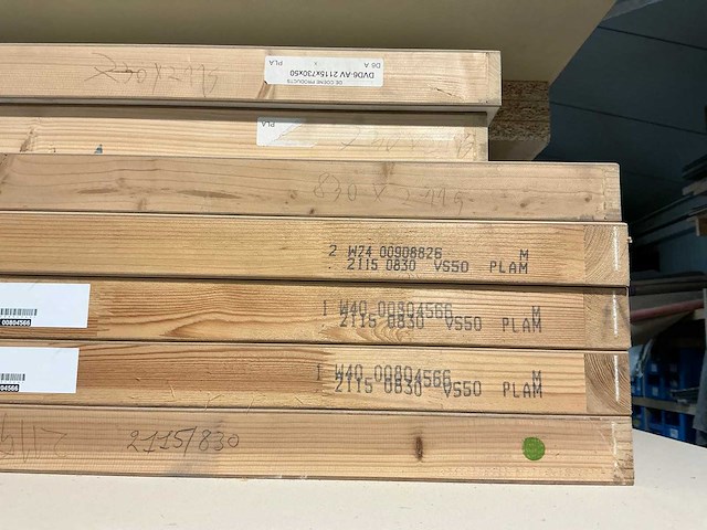 Ongelakte tubespaan brandwerende schildersdeuren (9x) - afbeelding 2 van  4