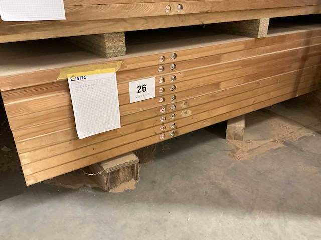 Ongelakte tubespaan brandwerende schildersdeuren (9x) - afbeelding 1 van  4