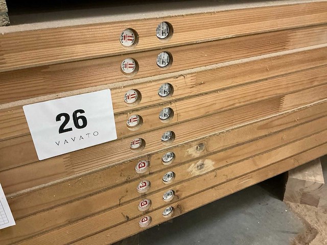 Ongelakte tubespaan brandwerende schildersdeuren (9x) - afbeelding 2 van  4