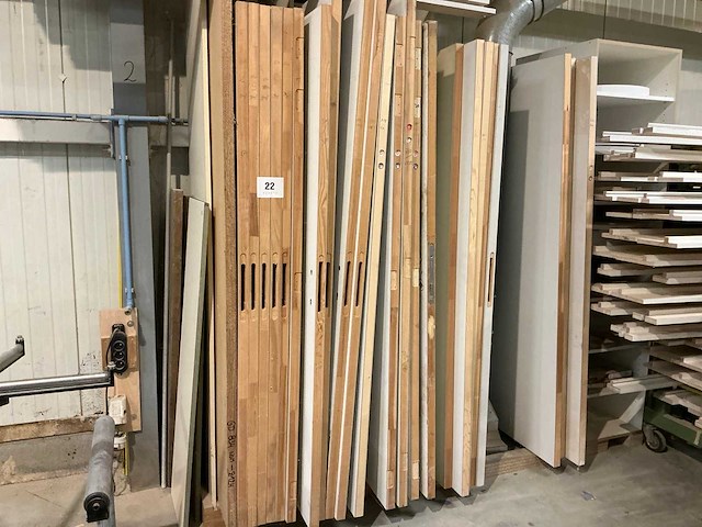 Ongelakte tubespaan schildersdeuren (24x) - afbeelding 1 van  6