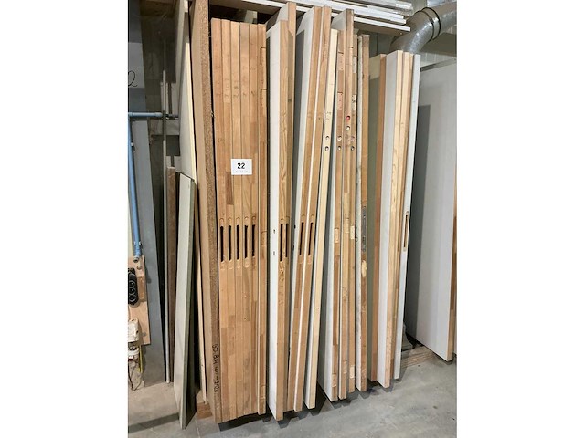 Ongelakte tubespaan schildersdeuren (24x) - afbeelding 2 van  6