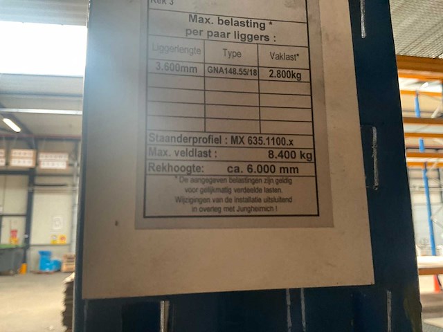 Ongeveer 33,3 lopende meter palletstelling - afbeelding 9 van  17