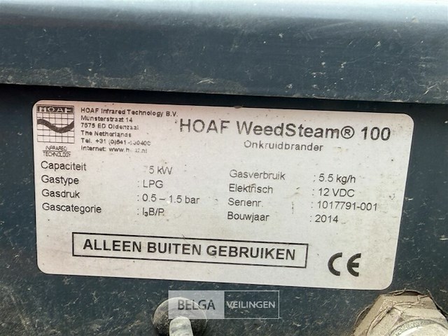 Onkruidbrander hoaf weedsteam - afbeelding 9 van  9