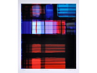 Onleesbaar gesigneerd - raamlicht - zeefdruk - afbeelding 1 van  6