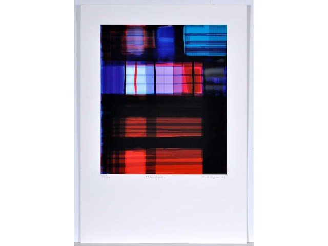 Onleesbaar gesigneerd - raamlicht - zeefdruk - afbeelding 2 van  6