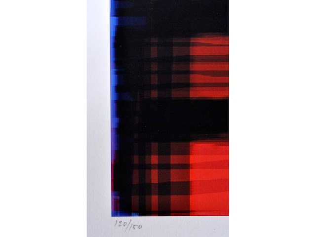 Onleesbaar gesigneerd - raamlicht - zeefdruk - afbeelding 4 van  6