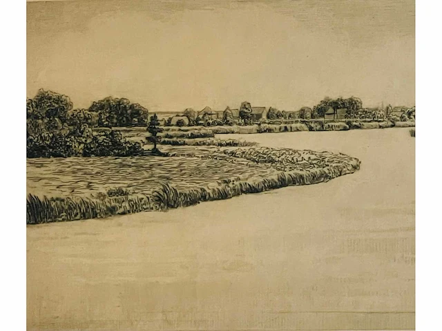 Onleesbaar getekend - kleurenets - épreuve d'artiste - afbeelding 2 van  9