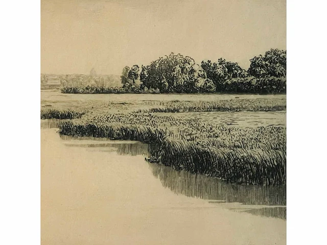 Onleesbaar getekend - kleurenets - épreuve d'artiste - afbeelding 4 van  9