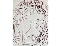 Onleesbaar getekend - kleurenzeefdruk - afbeelding 6 van  6