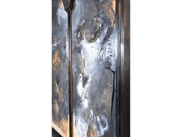 Onleesbaar signatuur - 3 gratiën - gemengde techniek - 126x141 cm - afbeelding 4 van  14