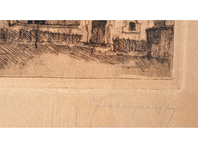 Onleesbaar signatuur - béguinage (courtrai) - ets - afbeelding 2 van  6