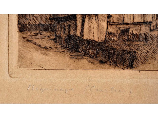 Onleesbaar signatuur - béguinage (courtrai) - ets - afbeelding 3 van  6