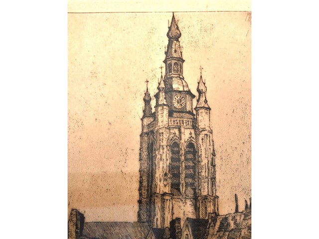 Onleesbaar signatuur - béguinage (courtrai) - ets - afbeelding 4 van  6