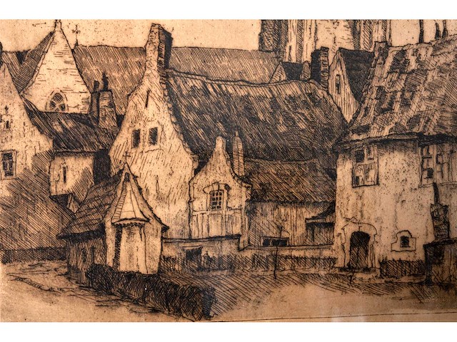 Onleesbaar signatuur - béguinage (courtrai) - ets - afbeelding 5 van  6