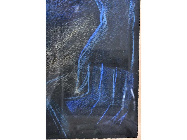 Onleesbaar signatuur - mannelijk naakt - pastel - afbeelding 7 van  7