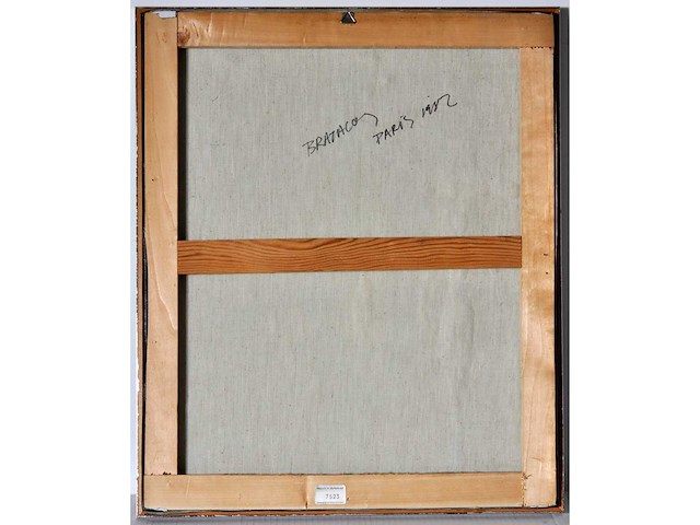 Onleesbaar signatuur - paris - mixed media op doek - 50x60 cm - 1982 - afbeelding 10 van  11