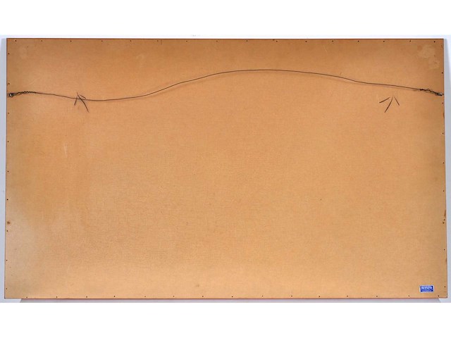 Onleesbaar signatuur - stadszicht - gemengde techniek - afbeelding 8 van  8