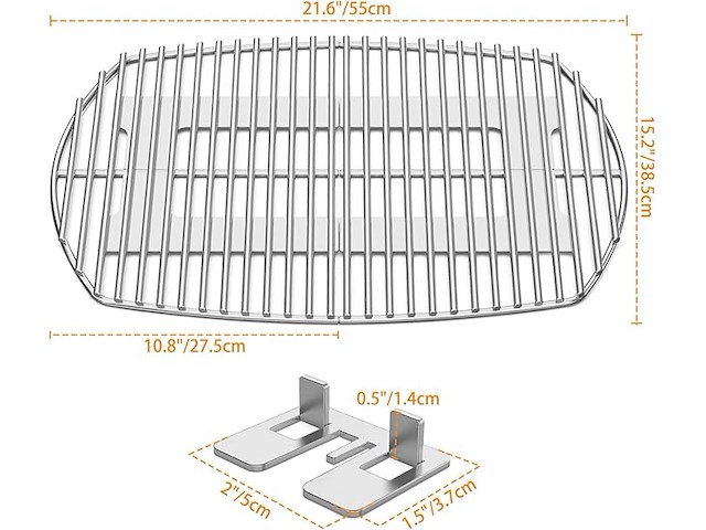 Onlyfire grillroosters - afbeelding 2 van  3