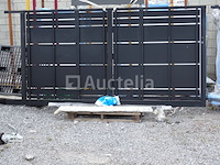 Ontbevoorraad van 3m35 cazals steel black sliding gate (startprijs 225) (zonder reserveprijs)