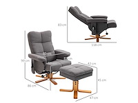 Ontspannende fauteuil met voetensteun, opbergruimte - afbeelding 6 van  6