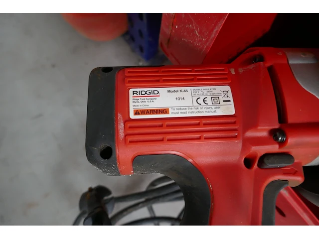Ontstoppingsapparaat met koffer ridgid - afbeelding 3 van  4